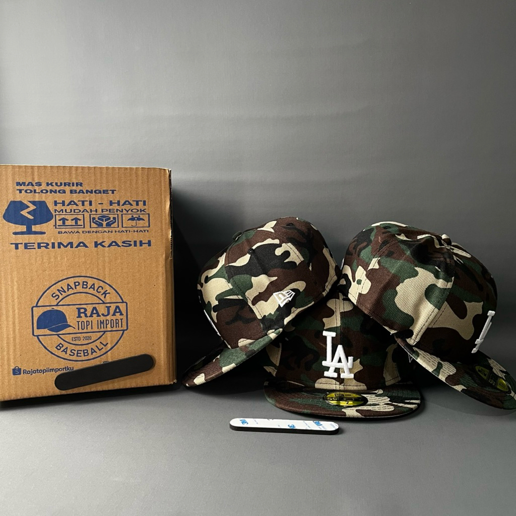 Snapback Baseball Cap Camouflage LA Logo Snapback Baseball Cap LA Logo