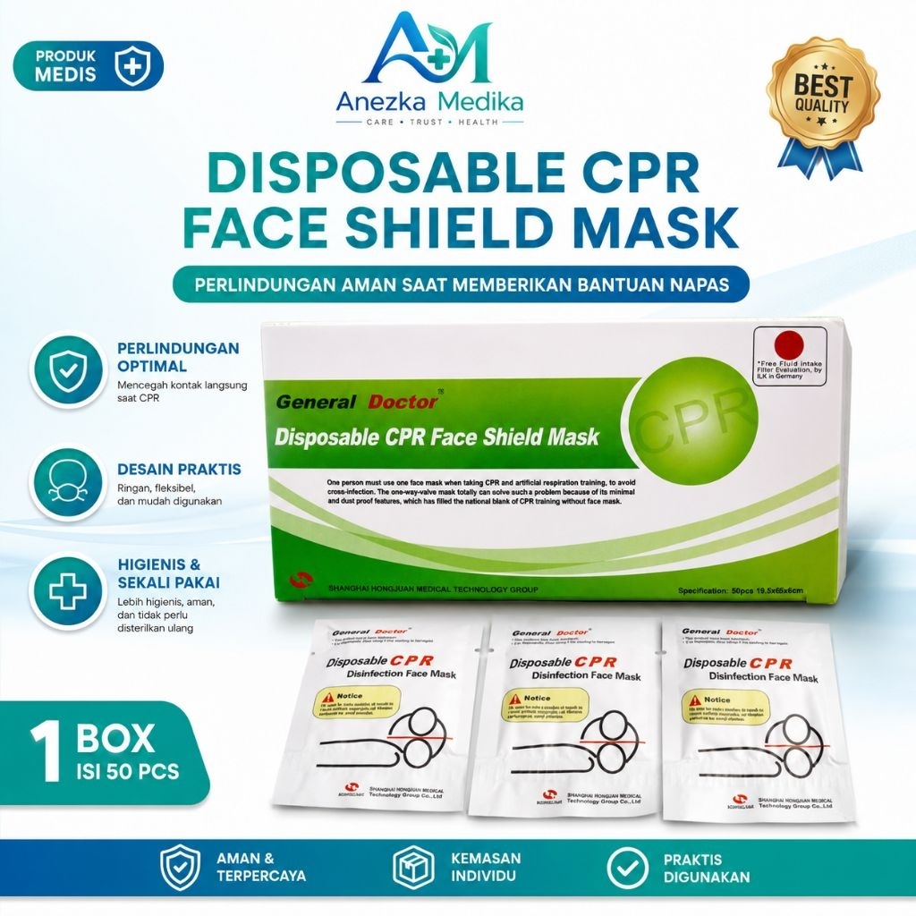 general doctor disposable cpr face Shield mask