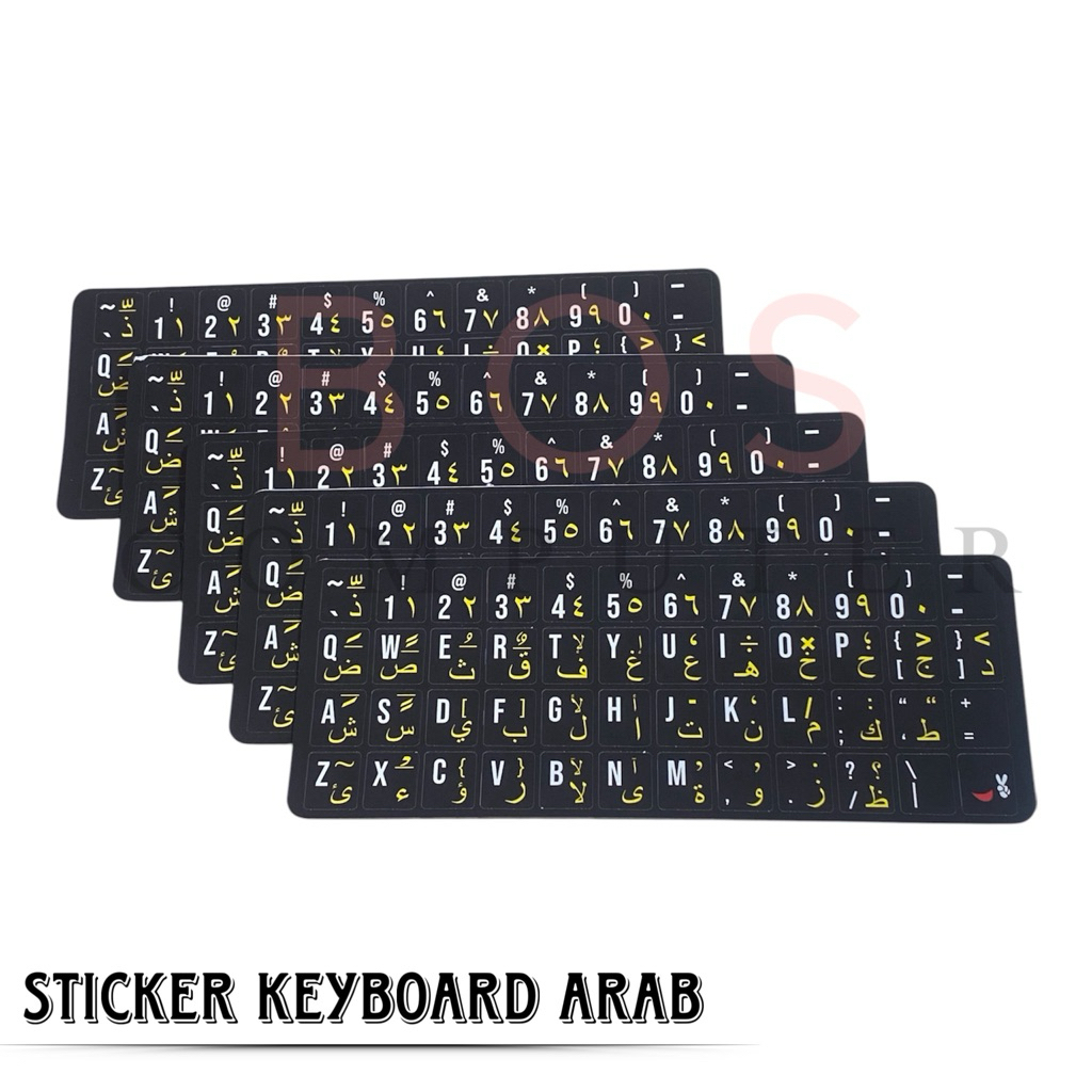 STICKER KEYBOARD ARAB / STIKER KEYBOARD LAPTOP HURUF ARAB