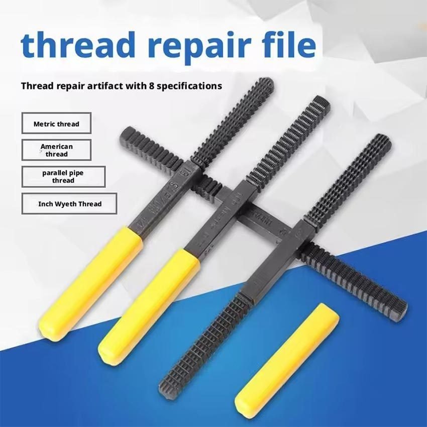 Kikir Drat Baut 8 In 1 Pengasah Drat External Thread Restorer File Alat Perbaikan Ulir Rusak
