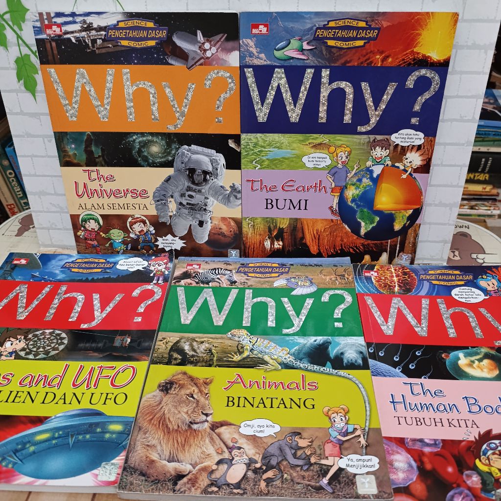 buku komik pengetahuan dasar seri Why - komik Why - komik science ( satuan)