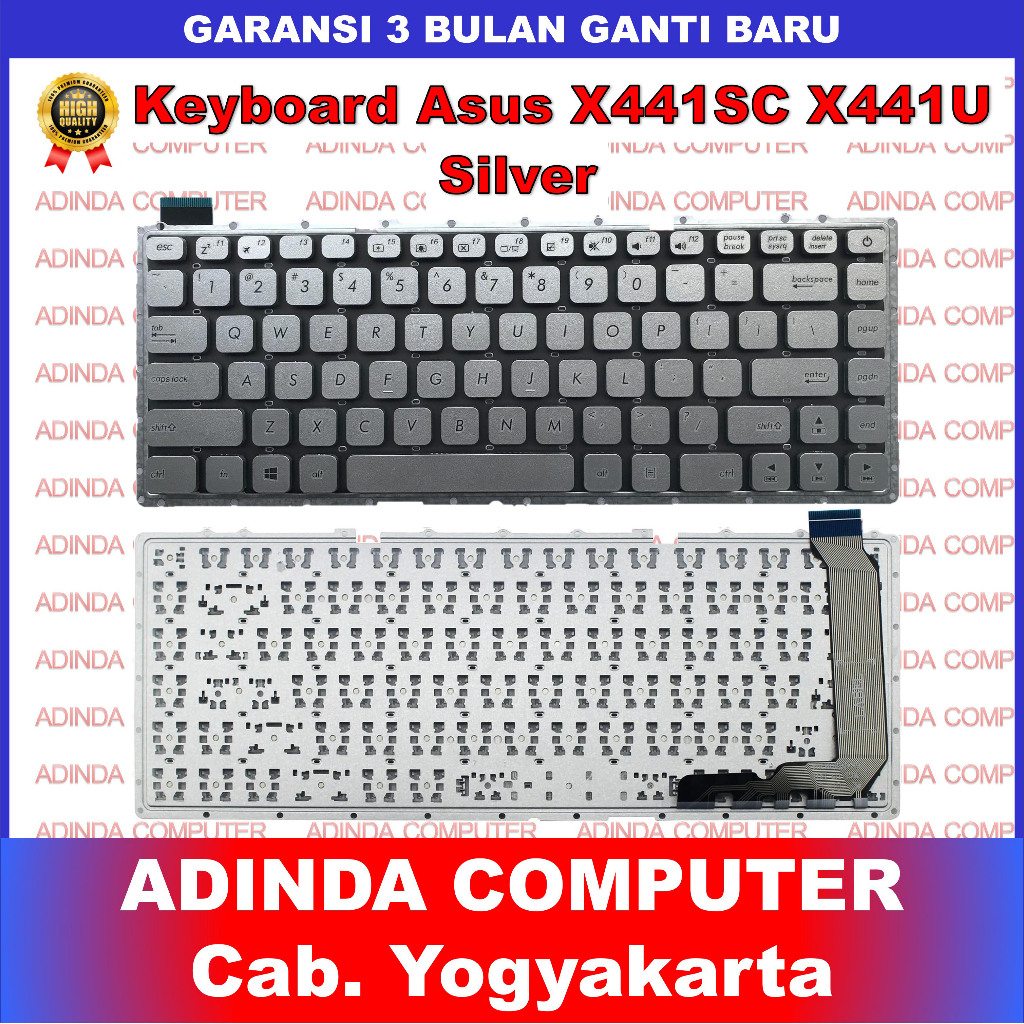 Keyboard Asus X441 X441N X441M X441U X441MA Silver