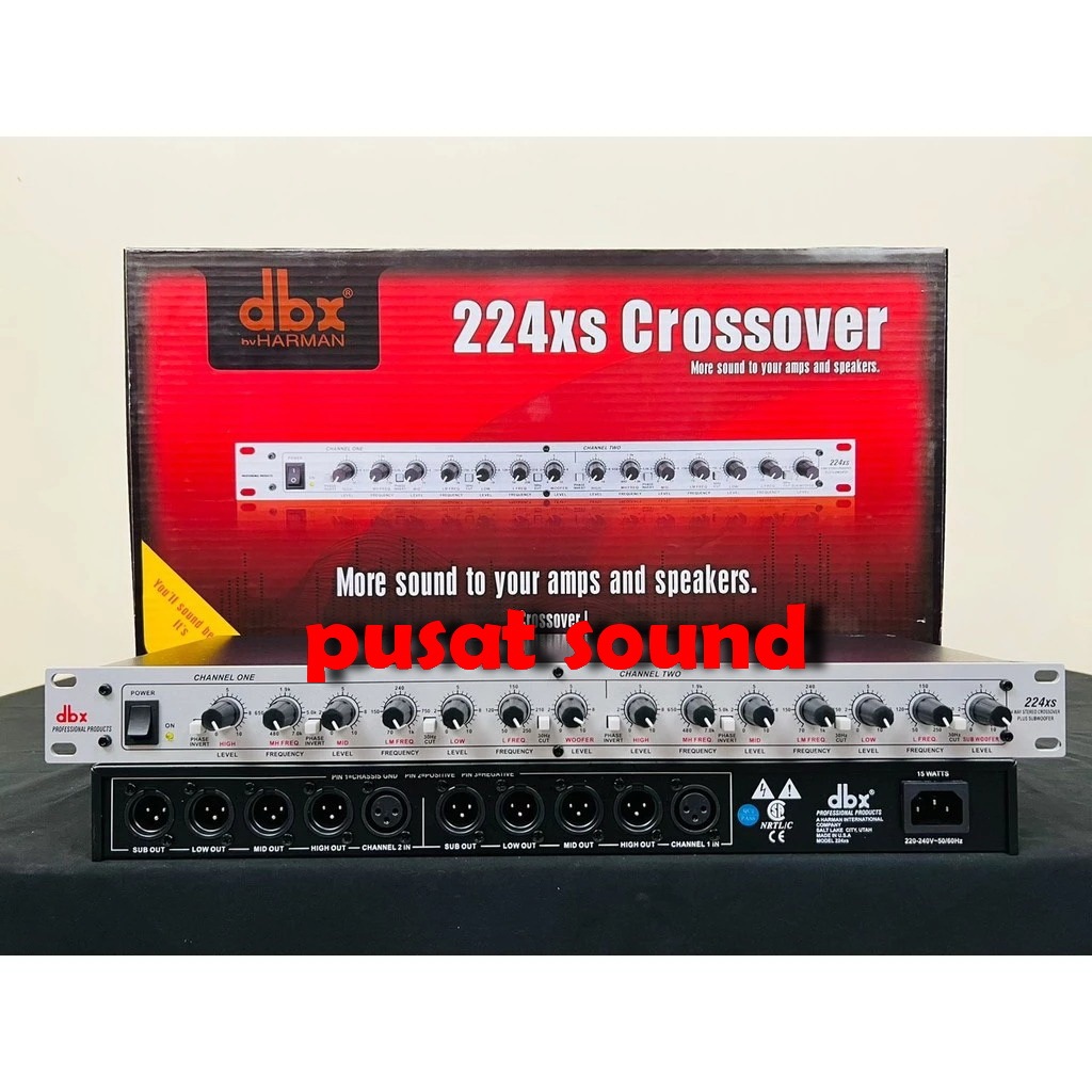 Crossover DBX 224XS + Sub 4 way dbx224xs crossover 224 Xs Bagus Murah Bestseller ( Bisa COD )