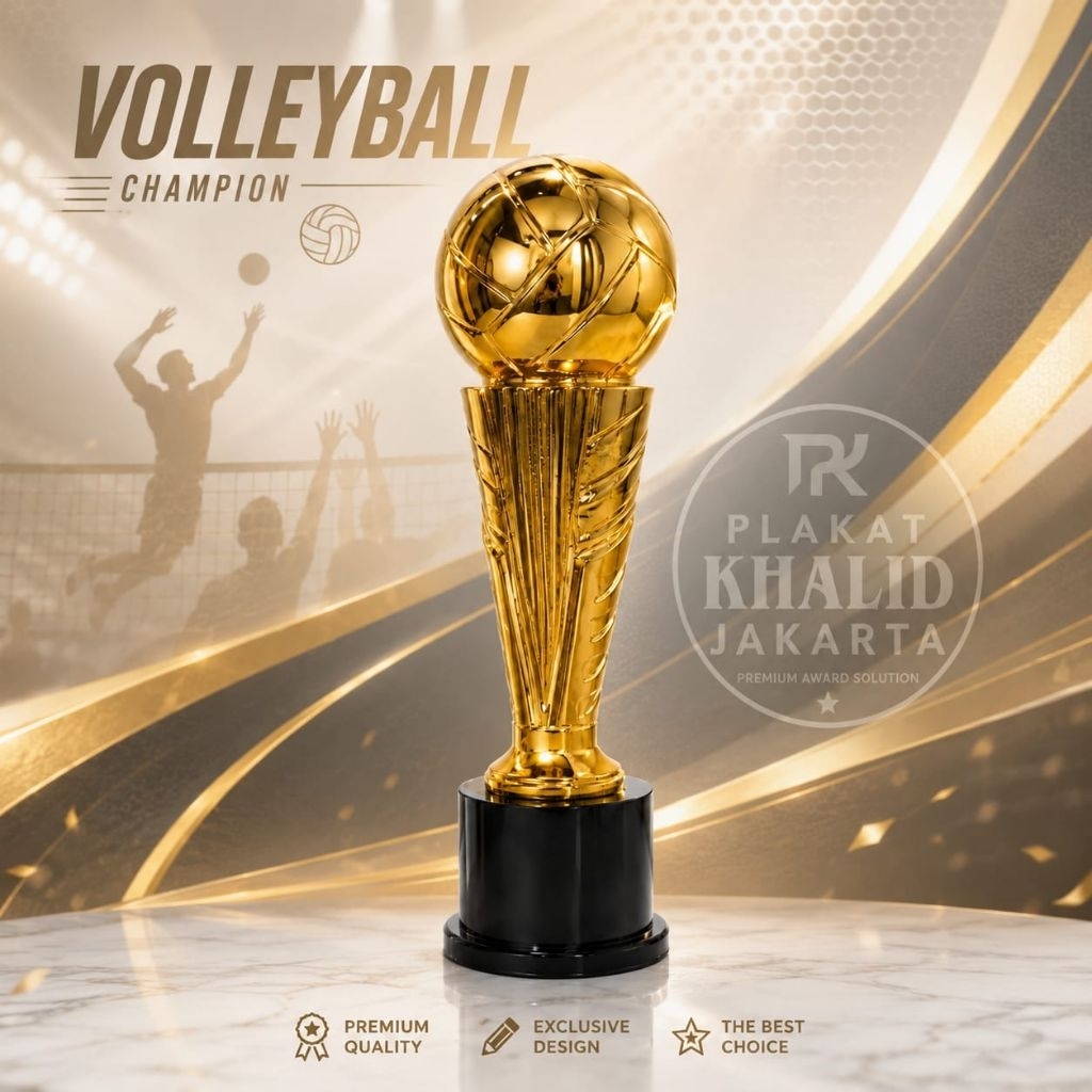 Trophy Bola Voli l Trophy Piala Bergilir l Trophy Kejuaraan Voli l Trophy Olahraga Voli l Trophy Mur