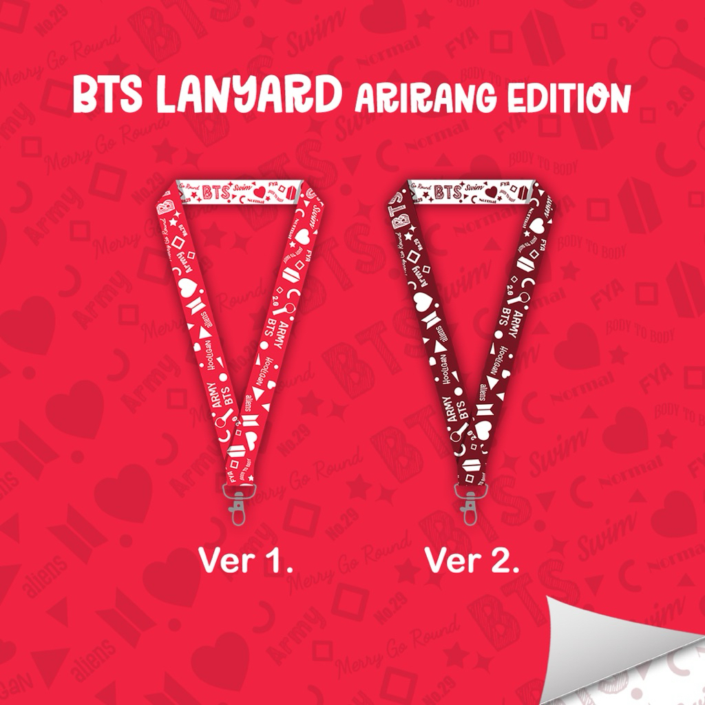 LANYARD BTS ARIRANG / ID Card / Card Holder / Tali Kpop Army Bangtan