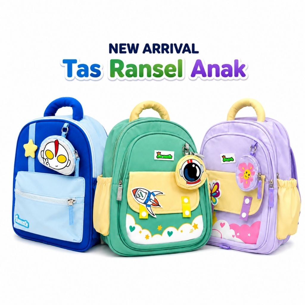 Tas Ransel Anak Pastel Cute San Martin Astronot Series