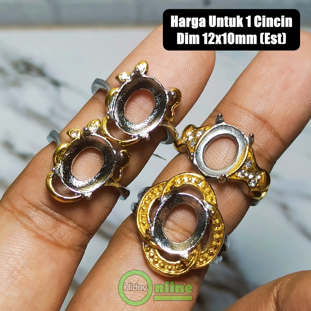 EMBAN RING CINCIN TITANIUM CEWEK ANTI LUNTUR