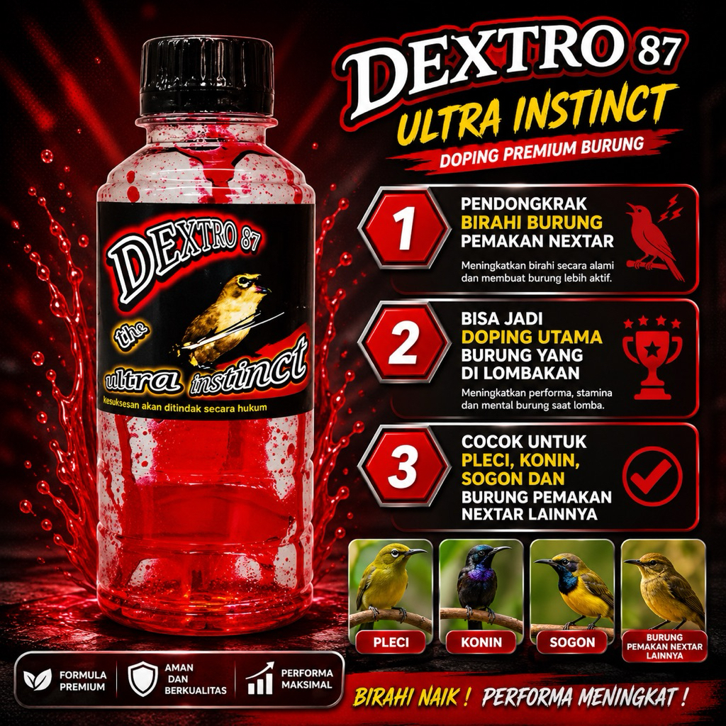 Dextro 87 Original 100%, Doping Pleci Ampuh
