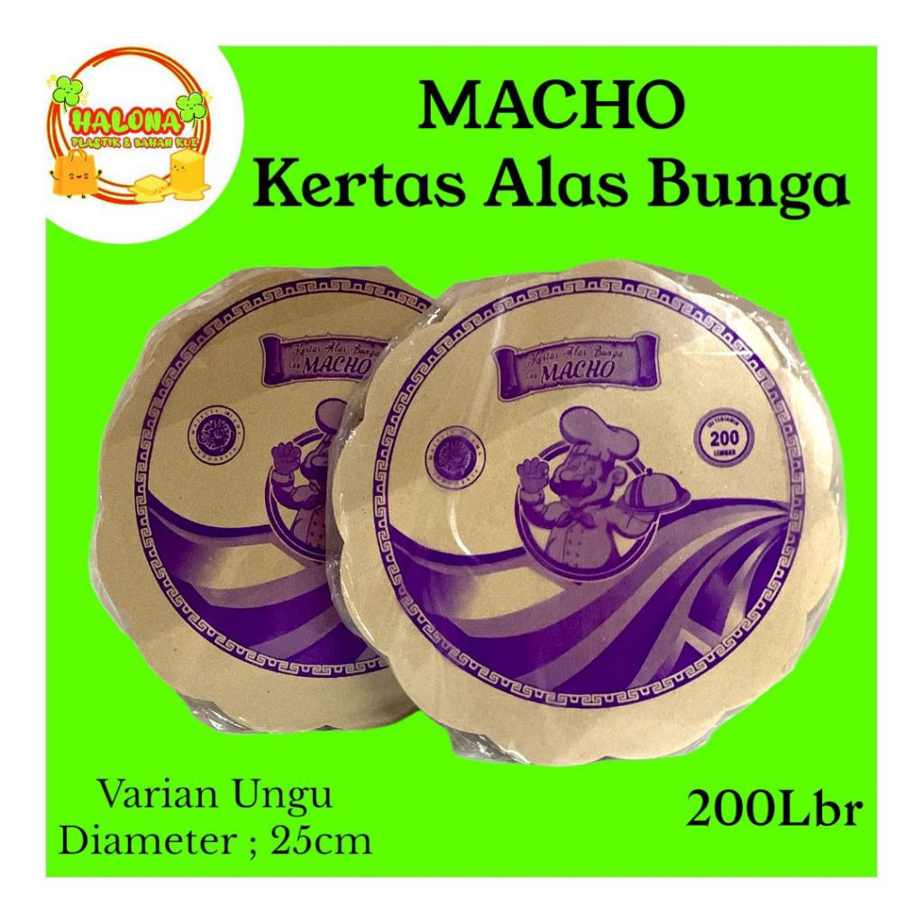 Macho Kertas Nasi Alas Bunga Besar & Kecil