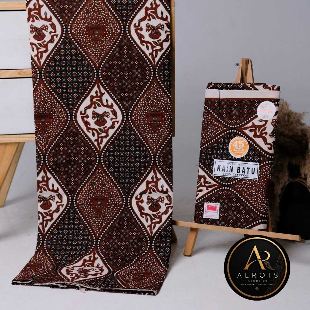 Kain Batik Modern 45 White Jarik Jawa Asli/kain jarik putih batik/jarik batik modern/original cap 45