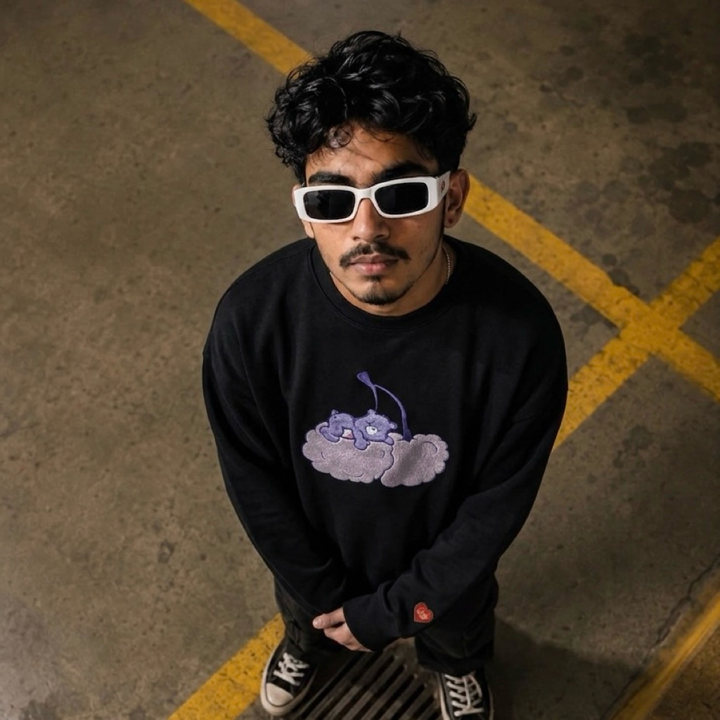 Crewneck Kirsh Second Big Logo x Care Bear Boxy Style