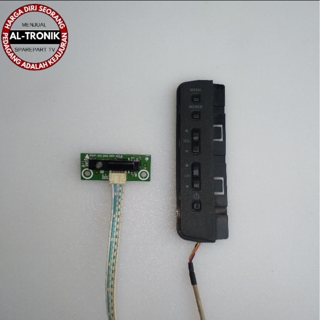 SENSOR DAN TOMBOL TV LCD POLYTRON 32 INCH MODEL PLM32M55 MODUL IR RECEIVER MANUAL PLM 32M55
