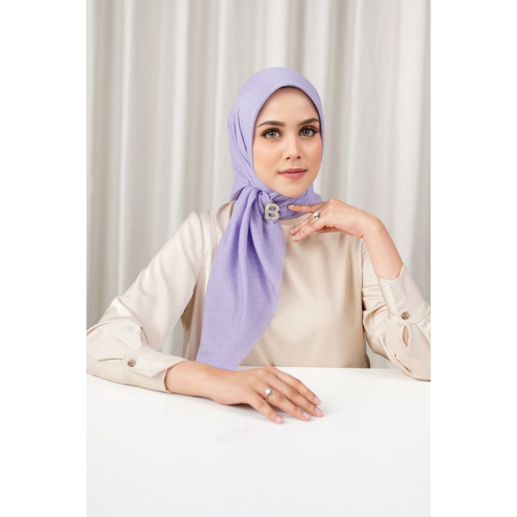 New Buttonscarves Bimu Voile Square - Lavender