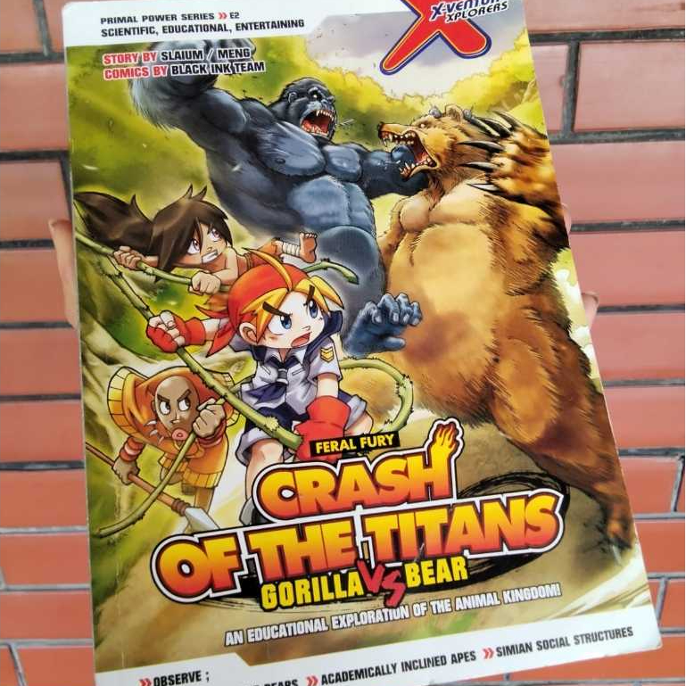 X-Venture Xplorers Crash of The Titans Gorilla vs Bear Buku Komik Bahasa Inggris Preloved