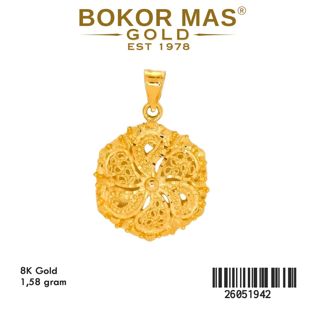 Liontin Variasi Dubai Emas 375 8K 26051942 - BokorMas Gold