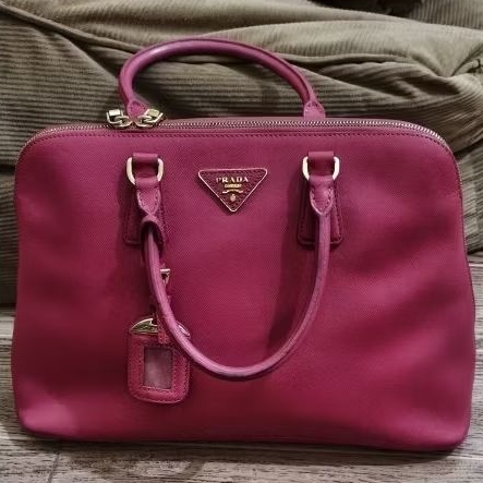 Tas Hand Bag Prada Fushia (second)