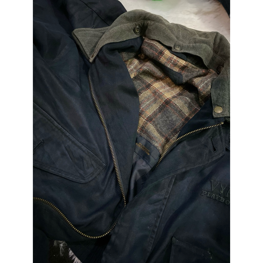 PLAYBOY Harrington Jacket Unisex Pria Wanita Preloved / Second