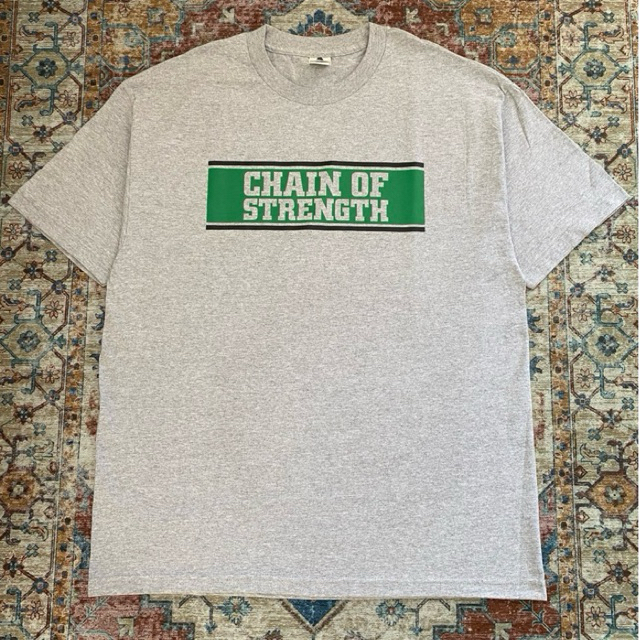 KAOS BAND CHAIN OF STRENGTH NOS (NEW OLD STOCK) TAG AAA ALSTYLE / MERCH BAND ORIGINAL SIZE XL
