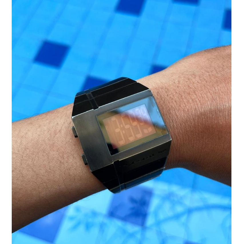 Jam Vestal Fleetwood All Black Digital Watch (used) Retro Emo Scene Style