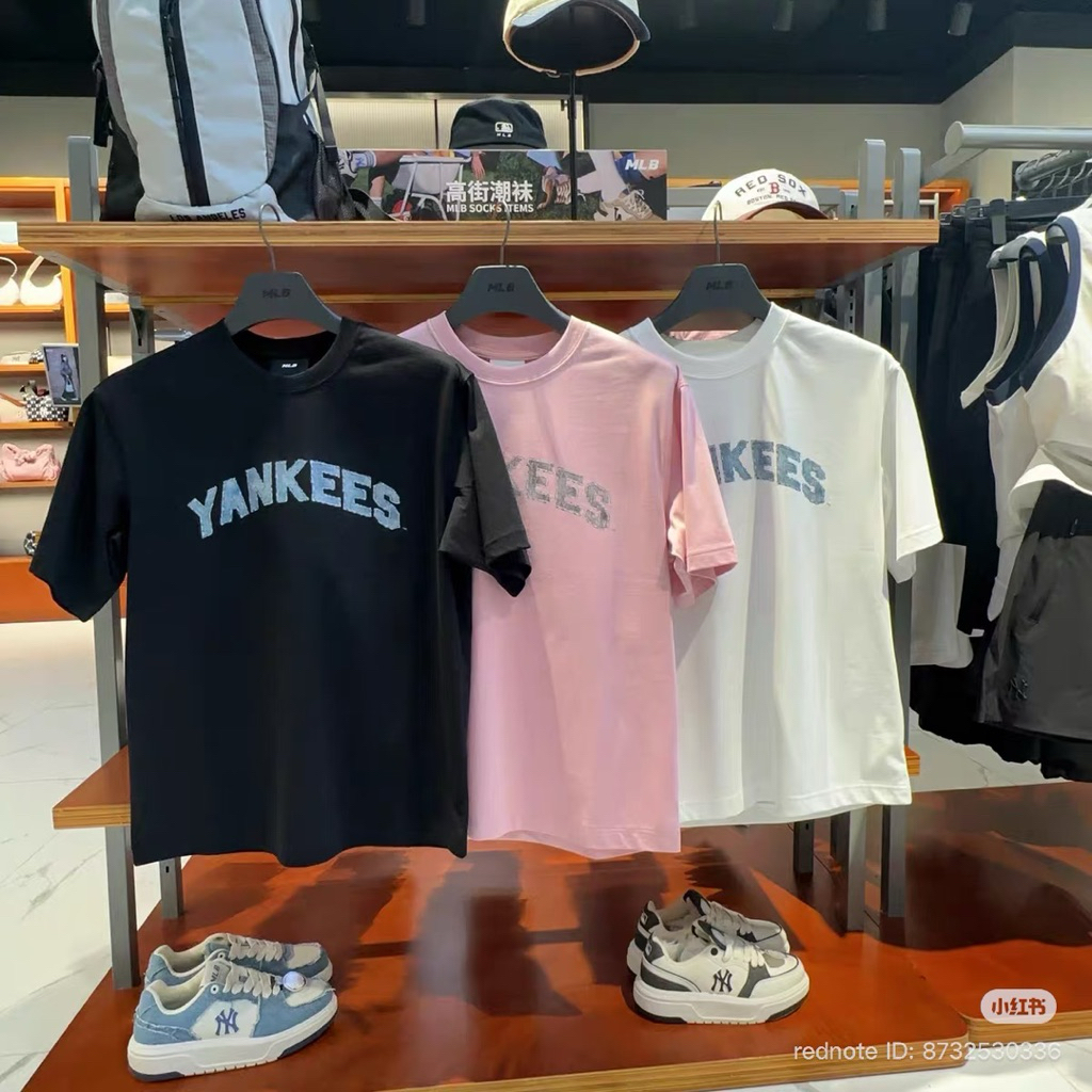 T-shirt yankess kaos basaball pria MLB Yankess