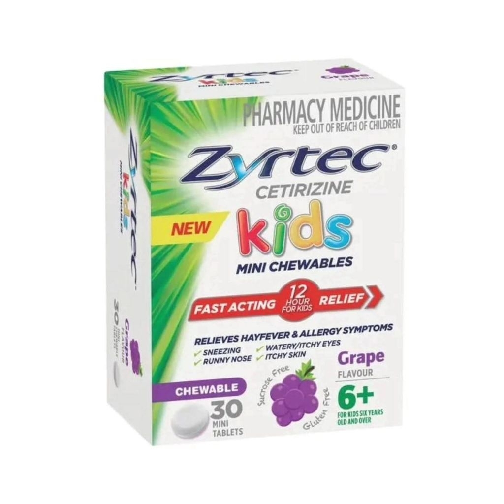 ZYRTEC KIDS MINI CHEWABLES GRAPE SHARE 1 STRIP 5PCS
