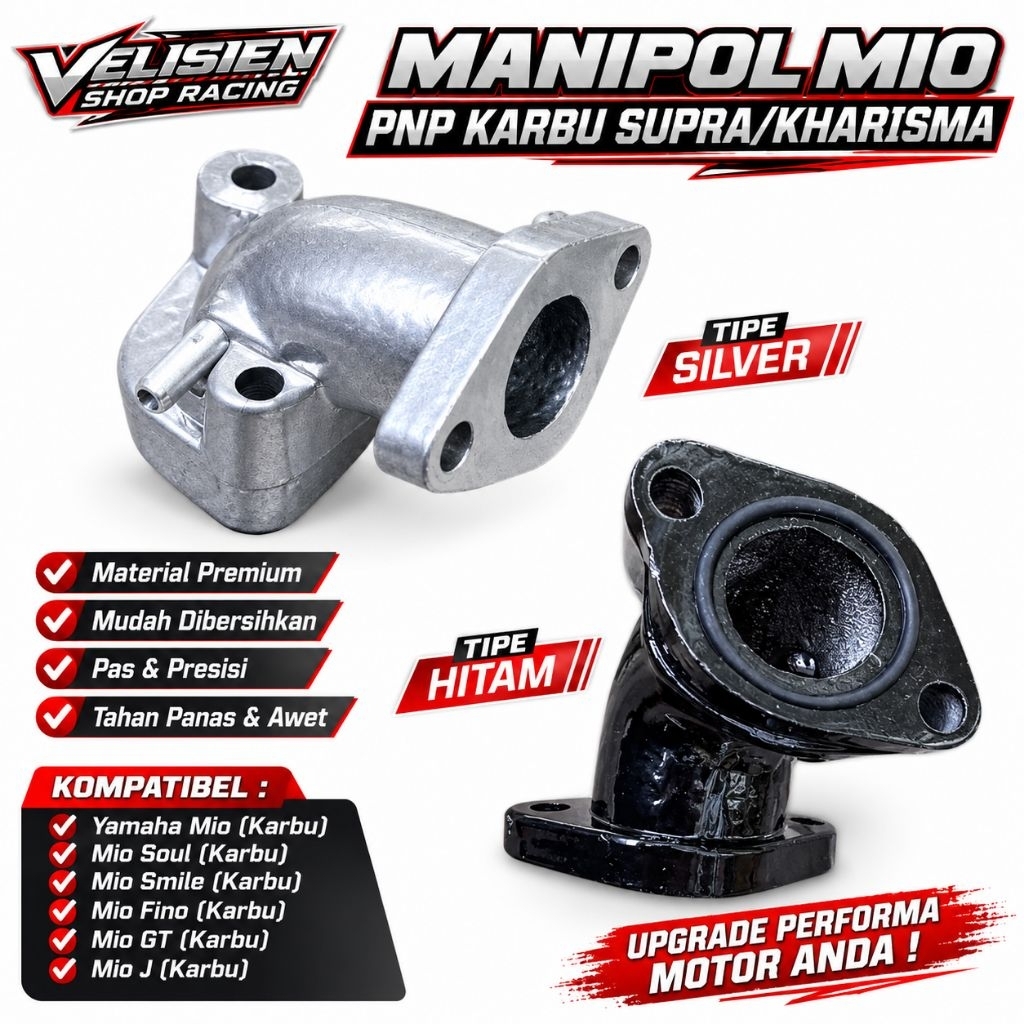 Intake Manipul Mio Karbu Supra Kharisma Intek Manipol Karburator Mio PNP