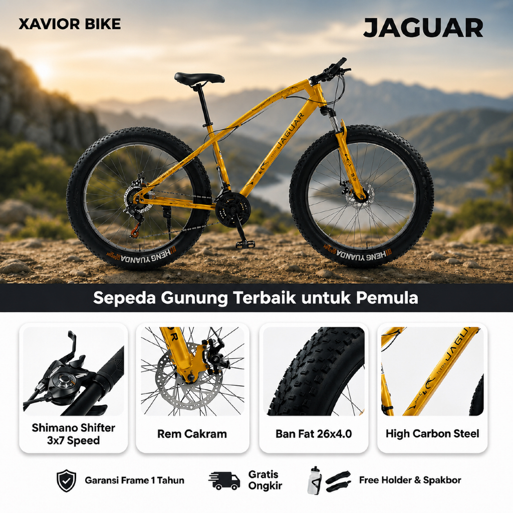 SEPEDA GUNUNG MTB 26 Inch XAVIOR JAGUAR 21 Speed