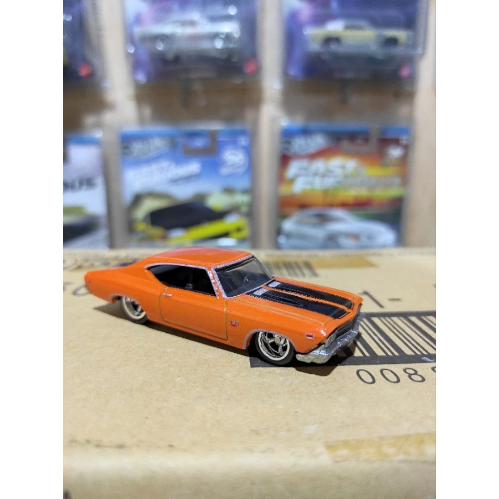 hotwheels 69 chevelle ss 396 orange loose