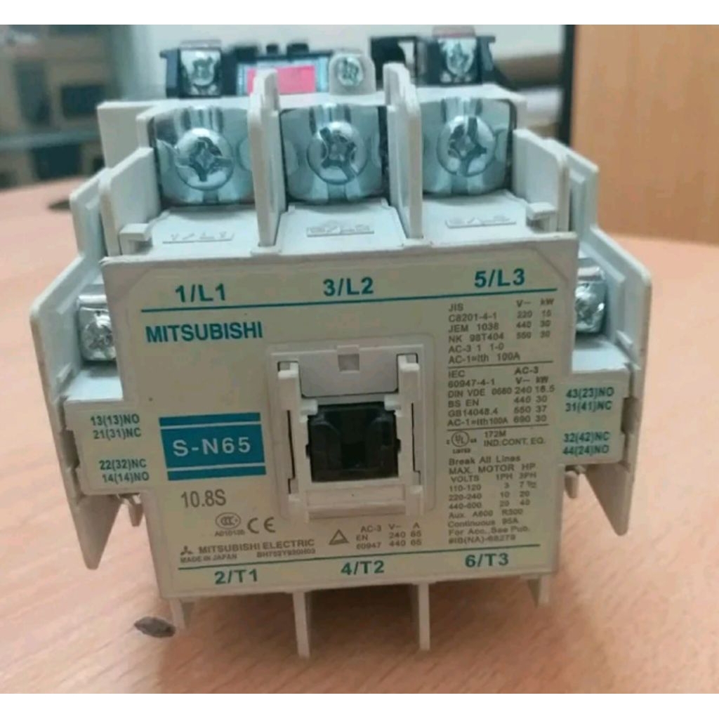 kontaktor Mitsubishi S-N65 100A 110V 220V 380V