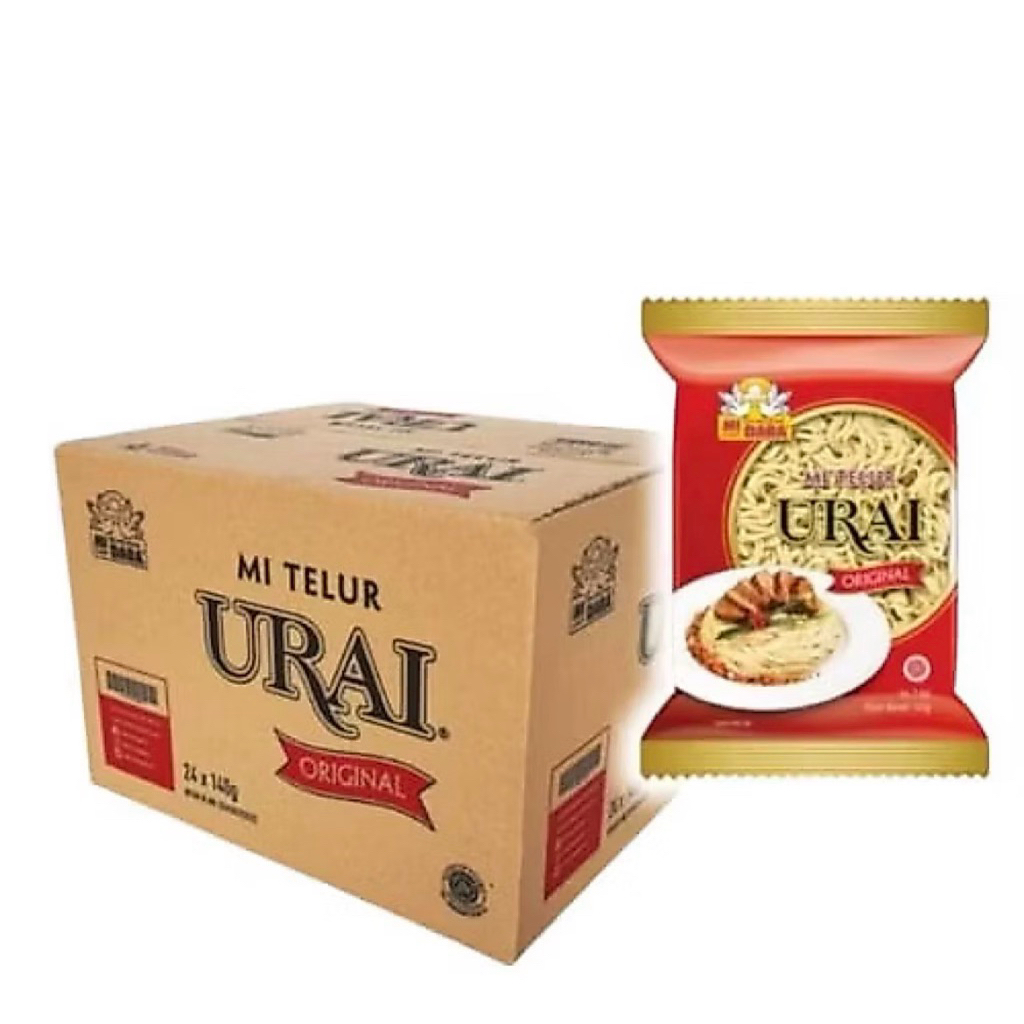 Mie Urai Original Burung Dara 1 dus | karton isi 24pc | Mie telur urai merah | Mie urai original