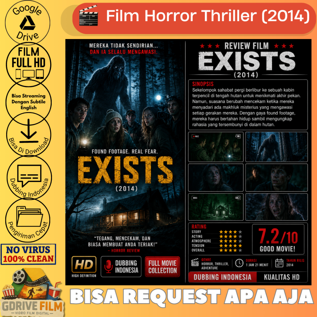 Exists (2014) | Film Horror Thriller | Bahasa Indonesia
