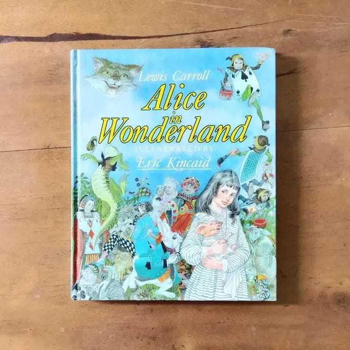 Buku Cerita Dongeng Anak Impor Hardcover Bekas Vintage Lewis Carroll Alice in Wonderland Ilustrasi E