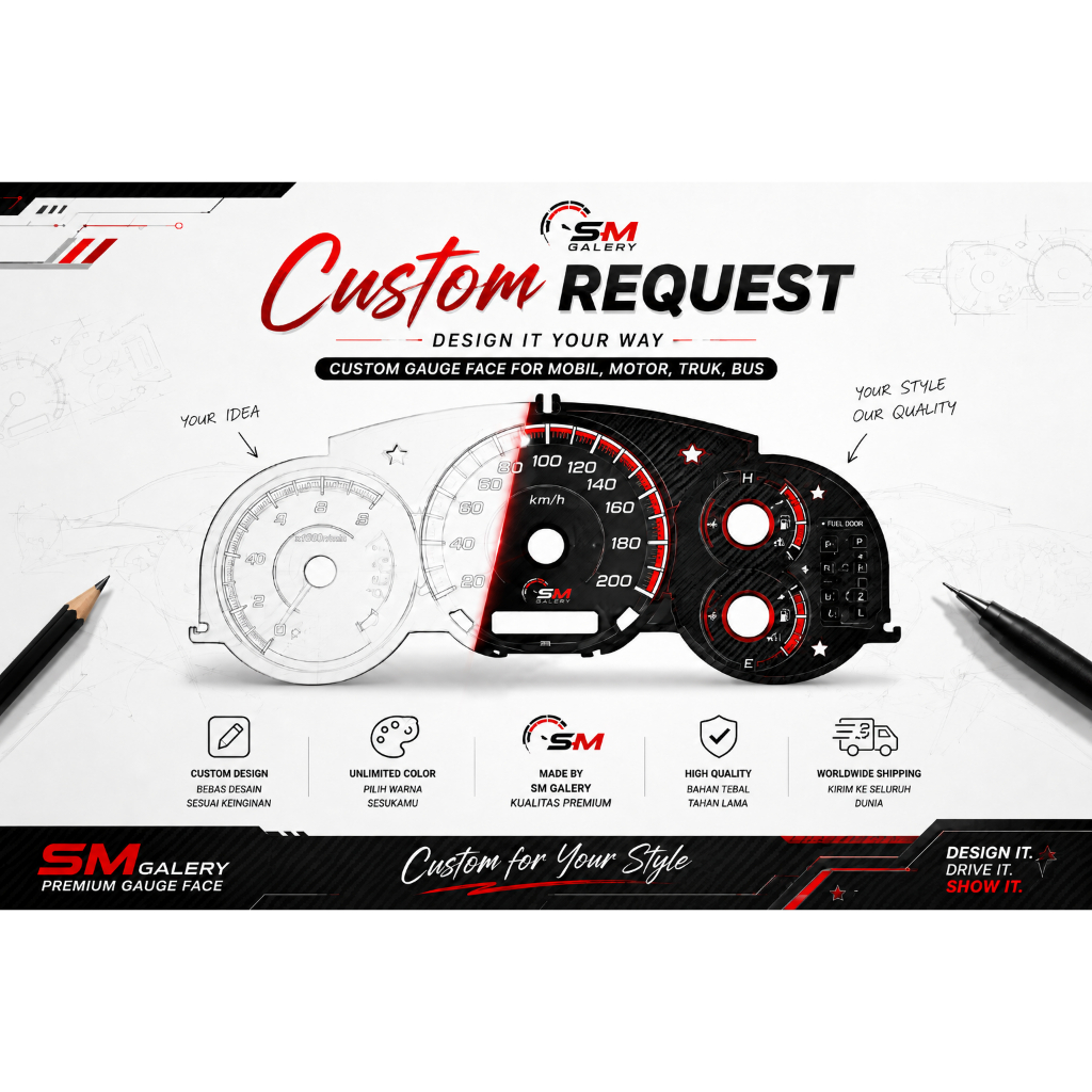SPEEDOMETER CUSTOM PANEL MOTOR