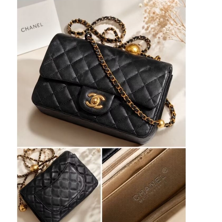 Chanel Mini Flap Bag with Gold Ball