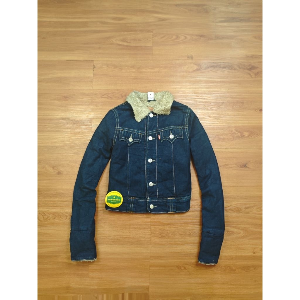 casual denim Sherpa woman jacket