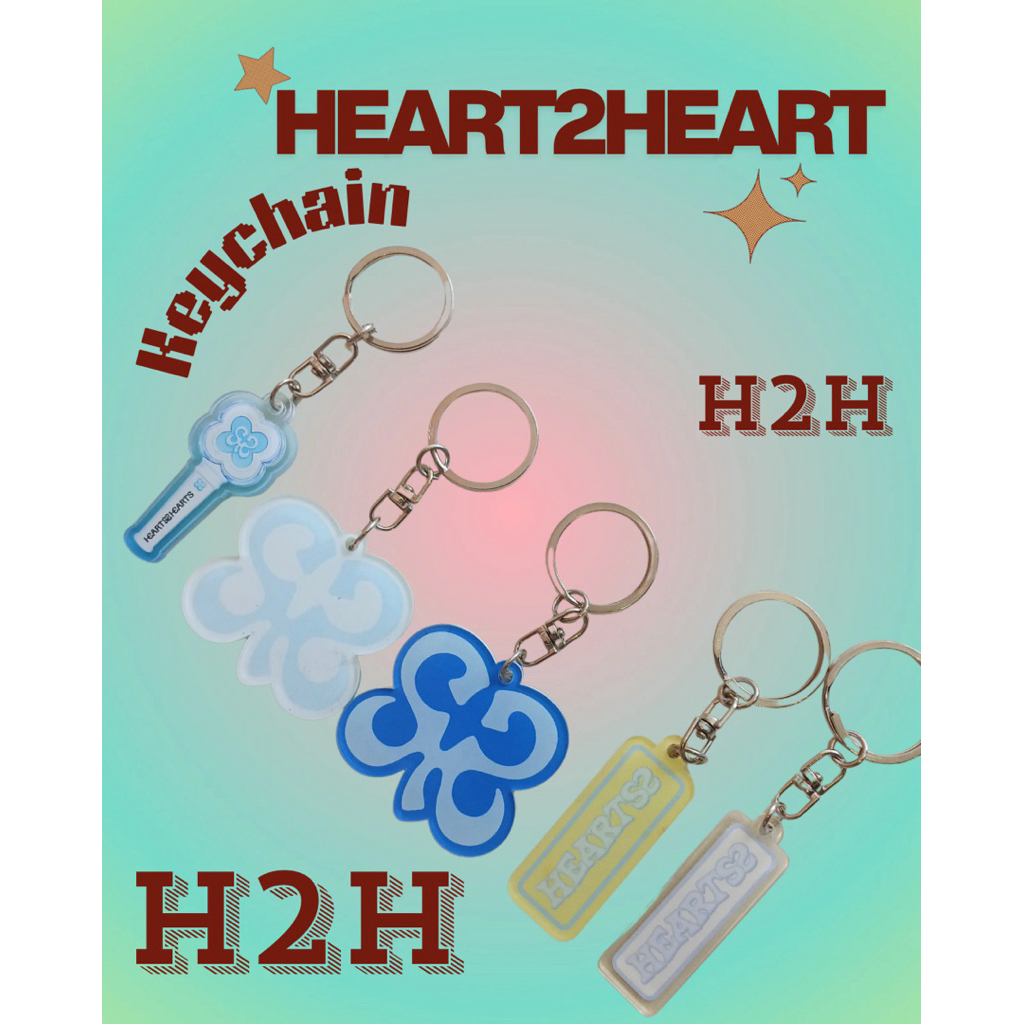 HEART2HEART keychain gantungan kunci, H2H keychain