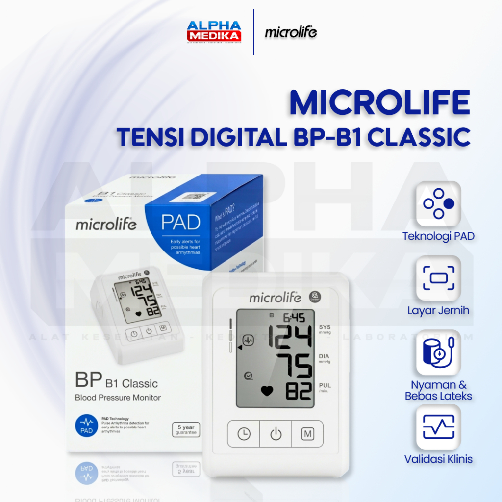 TENSI DIGITAL BP-B1 CLASSIC - MICROLIFE / Tensi Digital Microlife / Alat Ukur Tekanan Darah