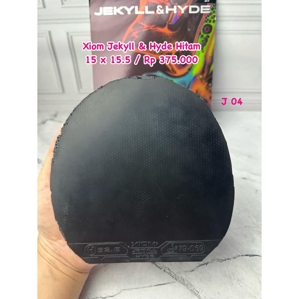 SECOND KARET PINGPONG TENIS MEJA XIOM JEKYLL & HYDE 52.5 WARNA HITAM