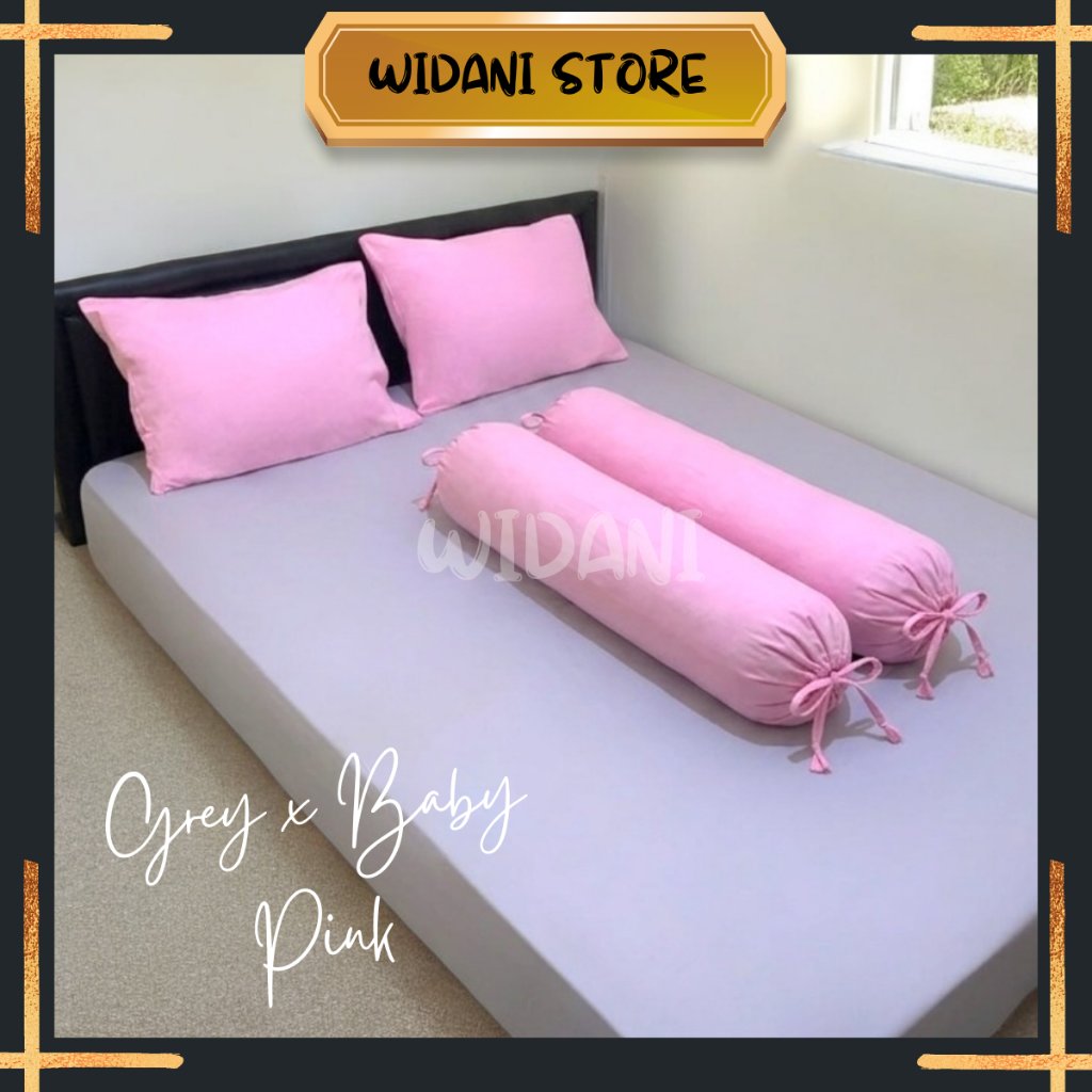 SPREI SET SARBAN SARGUL AESTHETIC DARK COLOUR TWOTONE [WIDANI STORE]
