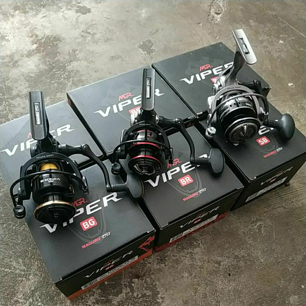 Reel Spinning Maguro Viper SB BR BG 1000 2000 3000 4000 5000 6000 gulungan pancing kuat dan berkuali