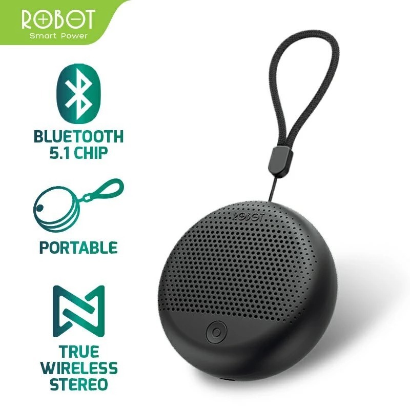 Speaker Bluetooth Robot RB30 - Suara Stereo, Desain Ergonomis, Pemutaran MP3