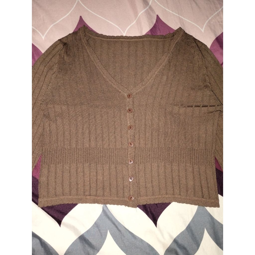 cardigan coklat mori kei