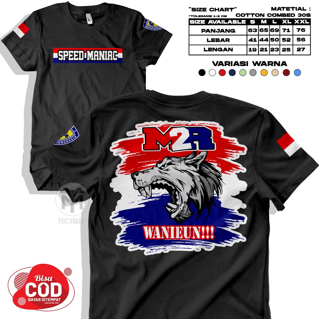 Kaos Pria Dewasa Motif Moonraker Speed Maniac | Kaos Distro Pria Keren Terbaru 2026 | Baju Kaos Unis