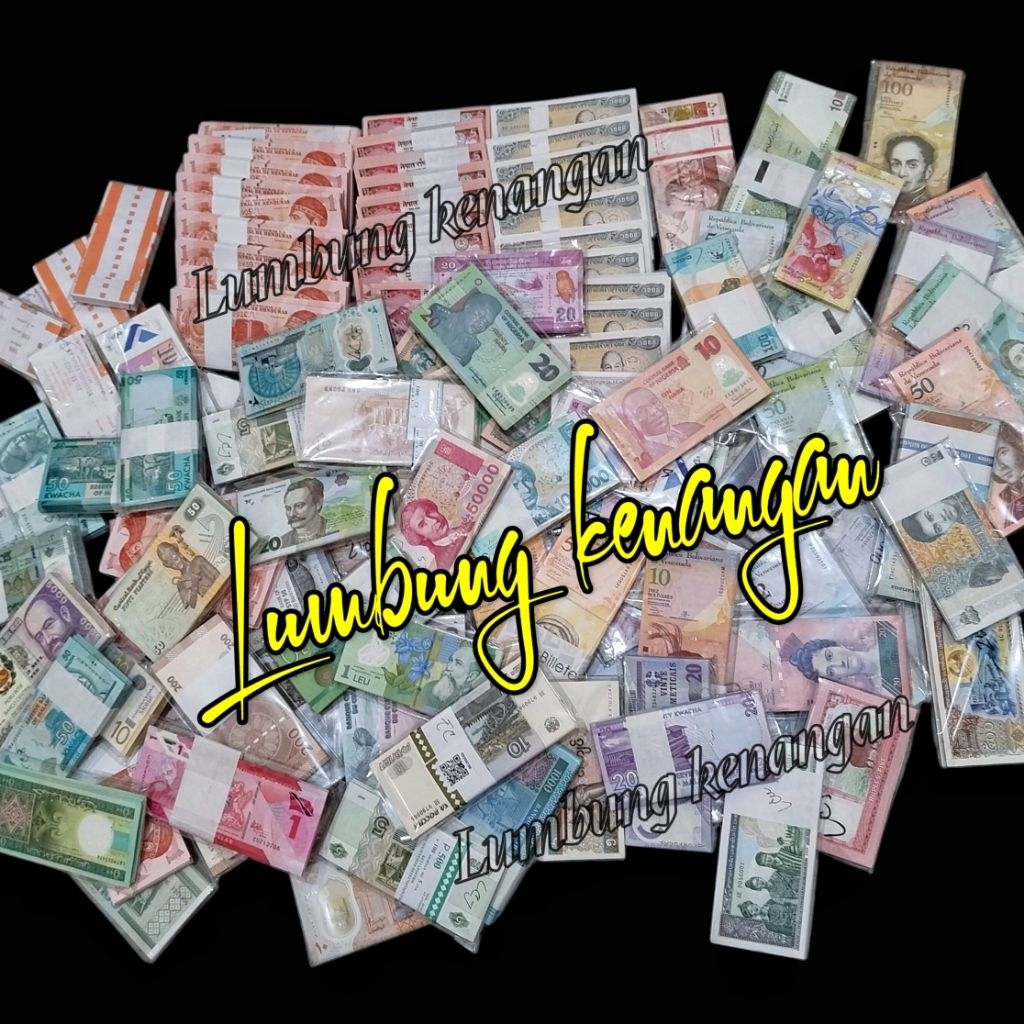 Aneka Gepokan uang asing mancanegara