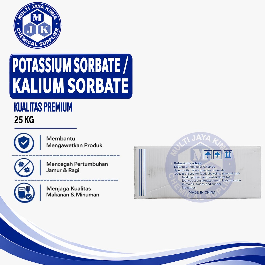 Potassium Sorbate / Kalium Sorbate 25Kg