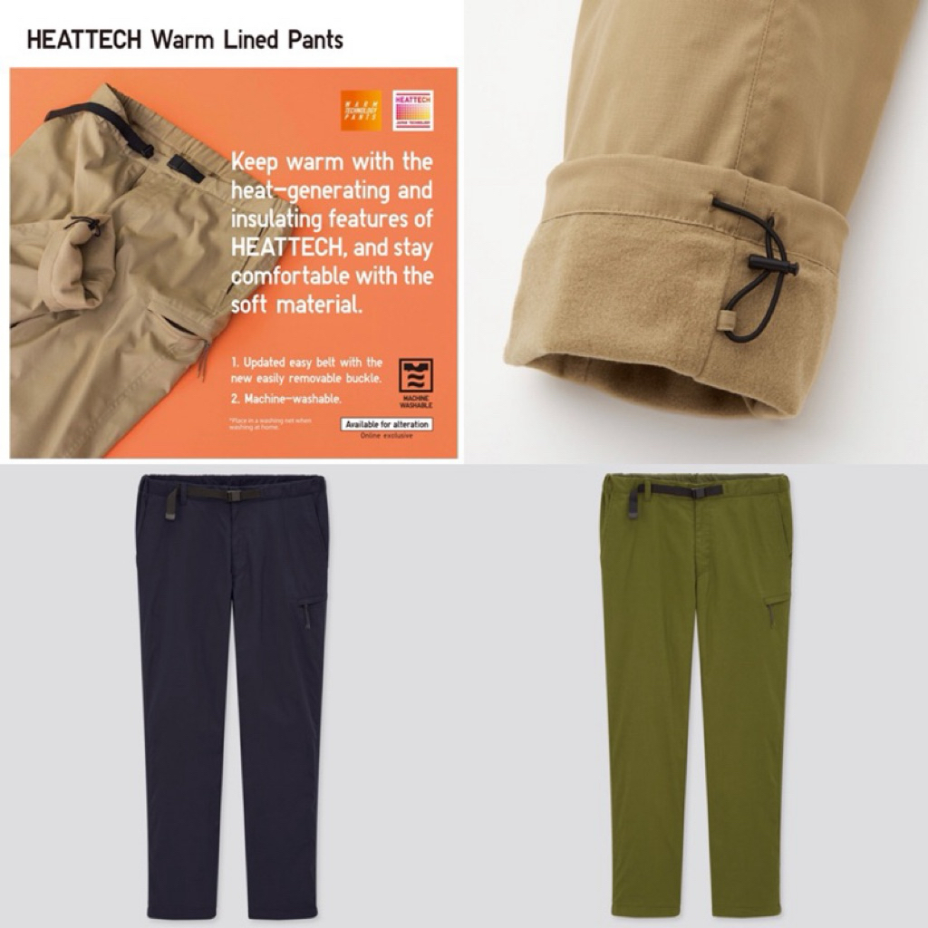 THNK - UNQL Men's HEATTECH WARM LINED CARGO