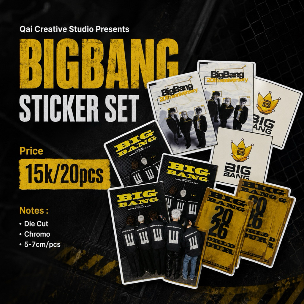 BIGBANG STICKER SET | BIGBANG FREEBIES | STICKER DIE CUT | BIGBANG FANKIT | BIGBANG | BIGBANGVIP | V