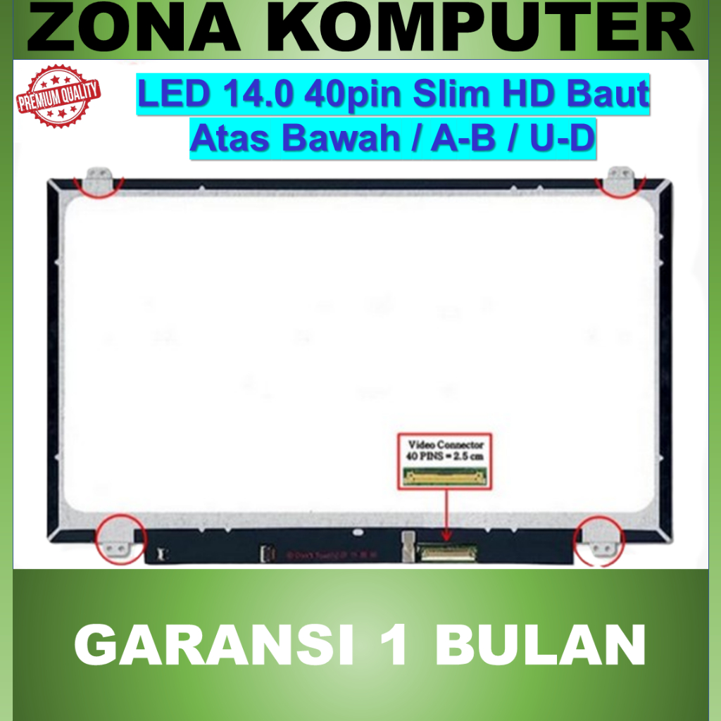 LCD LED Asus 14 Inch Slim 40 pin