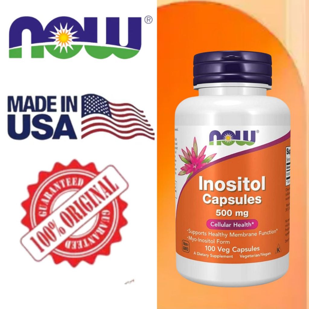 Now Foods Inositol 500mg | Myo-Inositol | Insulin & Lipid Metabolism
