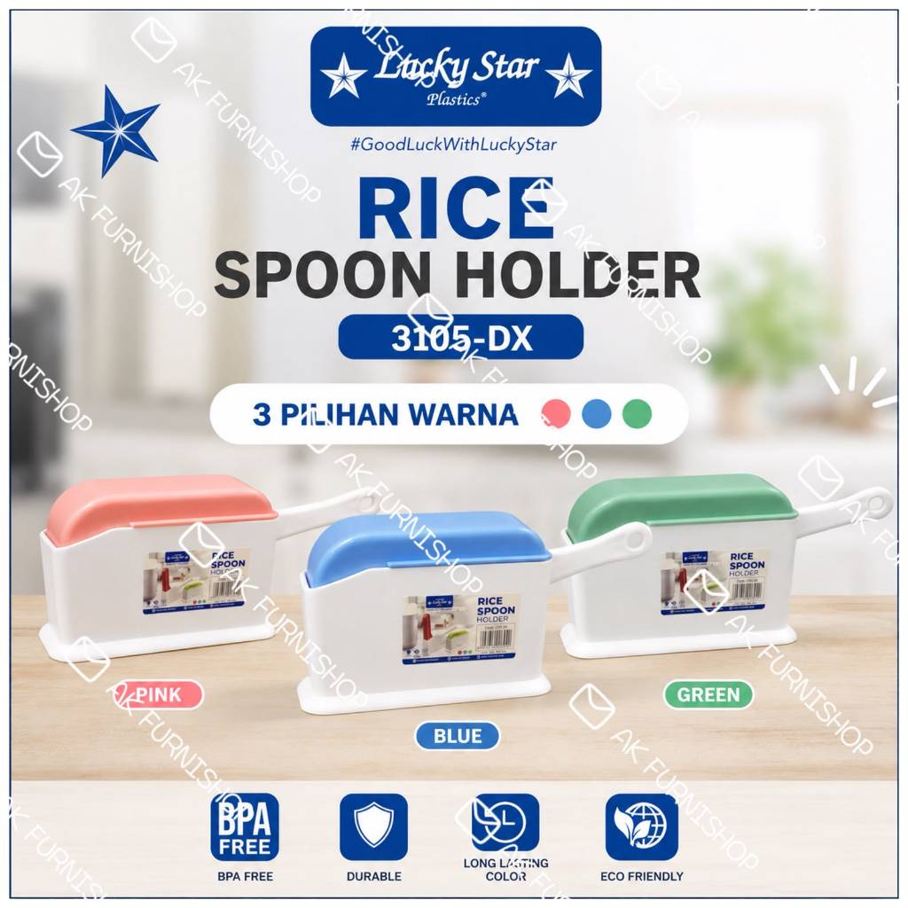 TEMPAT CENTONG NASI FREE SENDOK - RICE SPOON HOLDER